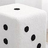 Foot Stool Soft Comfortable Simple Warm Sturdy Base Cube Stool for Home Living Room Bedroom White 29x29x25cm - Extra Image