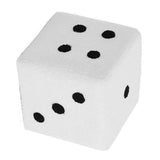 Foot Stool Soft Comfortable Simple Warm Sturdy Base Cube Stool for Home Living Room Bedroom White 29x29x25cm