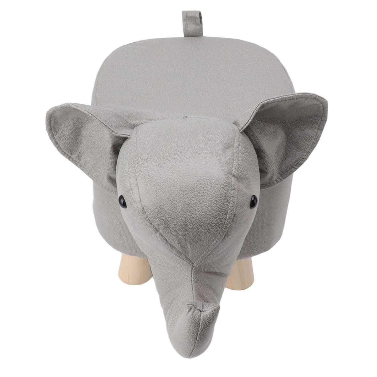 Animal Footstools Elephant Shaped Slip Resistant Silent Comfortable Stable Multi Purpose Cute Stool for Kids Light Gray
