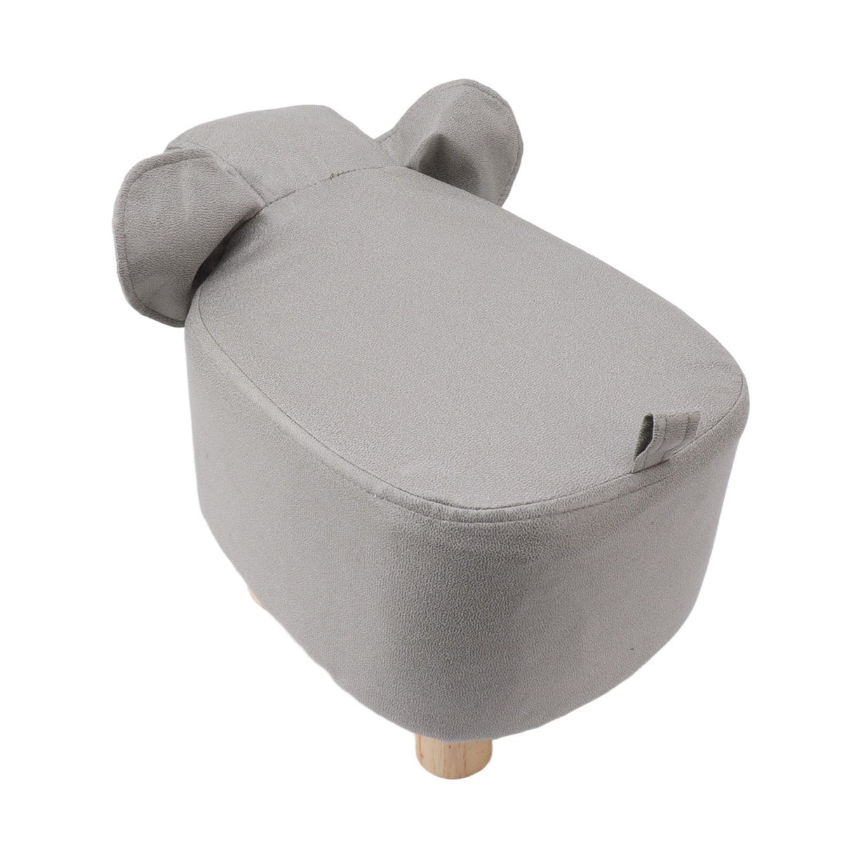 Animal Footstools Elephant Shaped Slip Resistant Silent Comfortable Stable Multi Purpose Cute Stool for Kids Light Gray