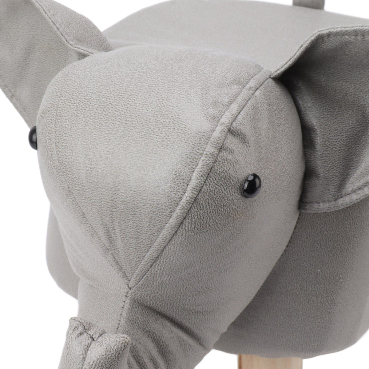 Animal Footstools Elephant Shaped Slip Resistant Silent Comfortable Stable Multi Purpose Cute Stool for Kids Light Gray