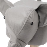 Animal Footstools Elephant Shaped Slip Resistant Silent Comfortable Stable Multi Purpose Cute Stool for Kids Light Gray