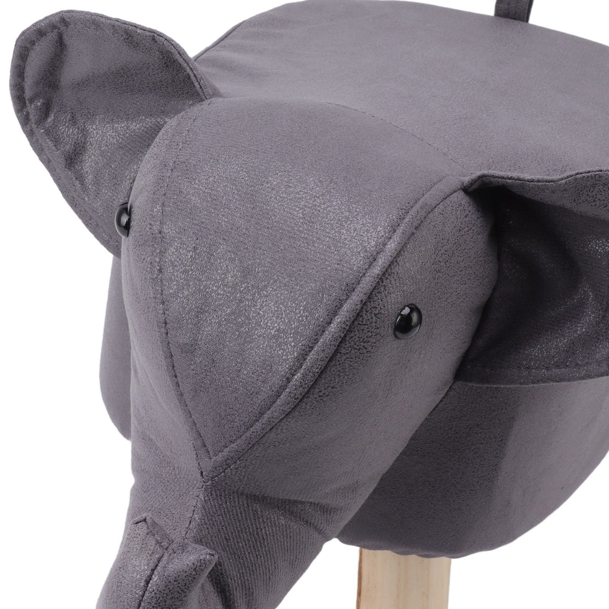 Animal Footstools Elephant Shaped Slip Resistant Silent Comfortable Stable Multi Purpose Cute Stool for Kids Dark Gray