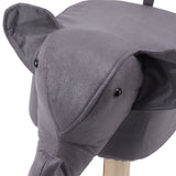Animal Footstools Elephant Shaped Slip Resistant Silent Comfortable Stable Multi Purpose Cute Stool for Kids Dark Gray - Extra Image
