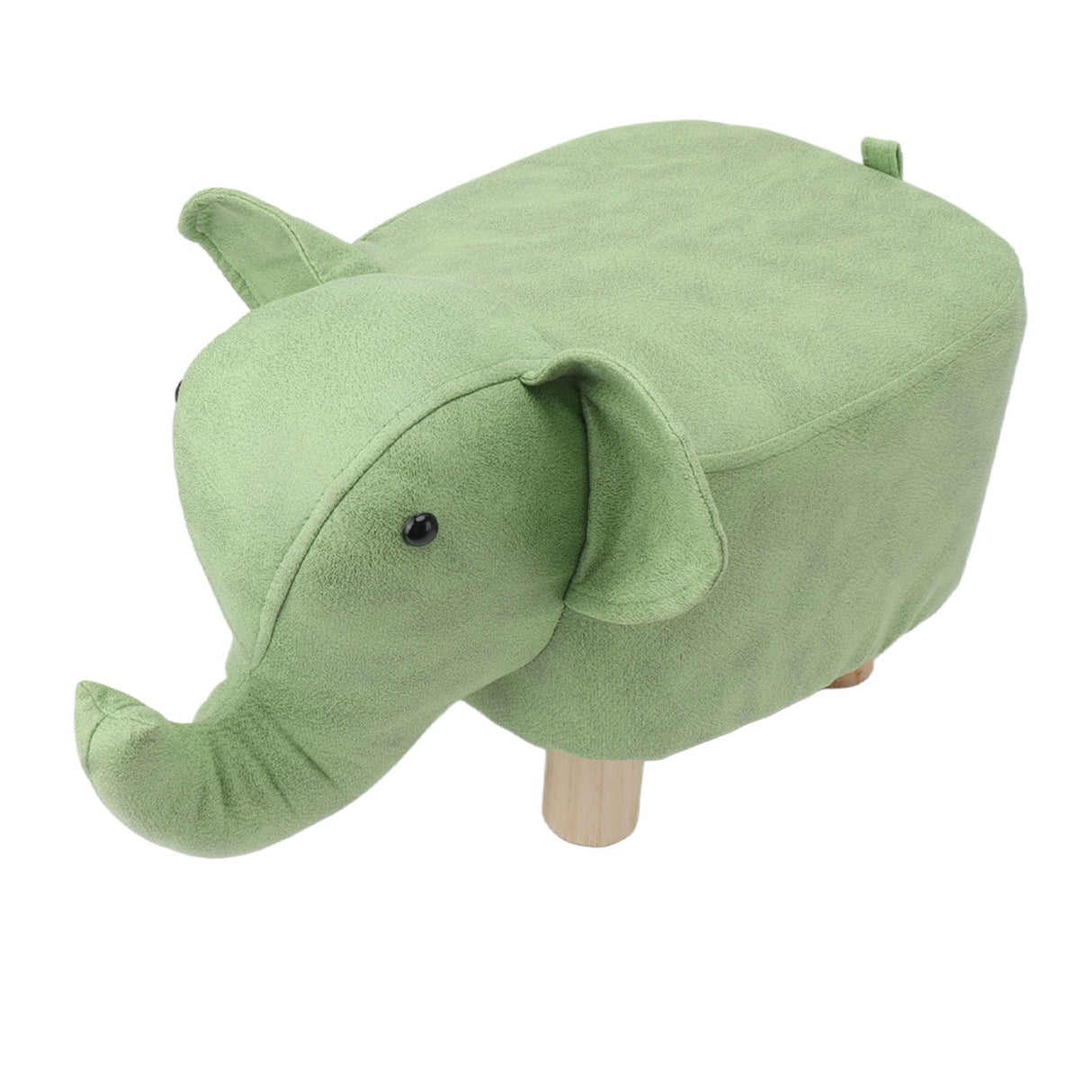 Animal Footstools Elephant Shaped Slip Resistant Silent Comfortable Stable Multi Purpose Cute Stool for Kids Green