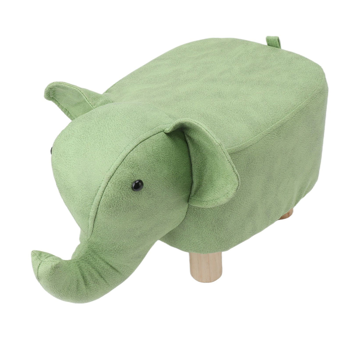 Animal Footstools Elephant Shaped Slip Resistant Silent Comfortable Stable Multi Purpose Cute Stool for Kids Green
