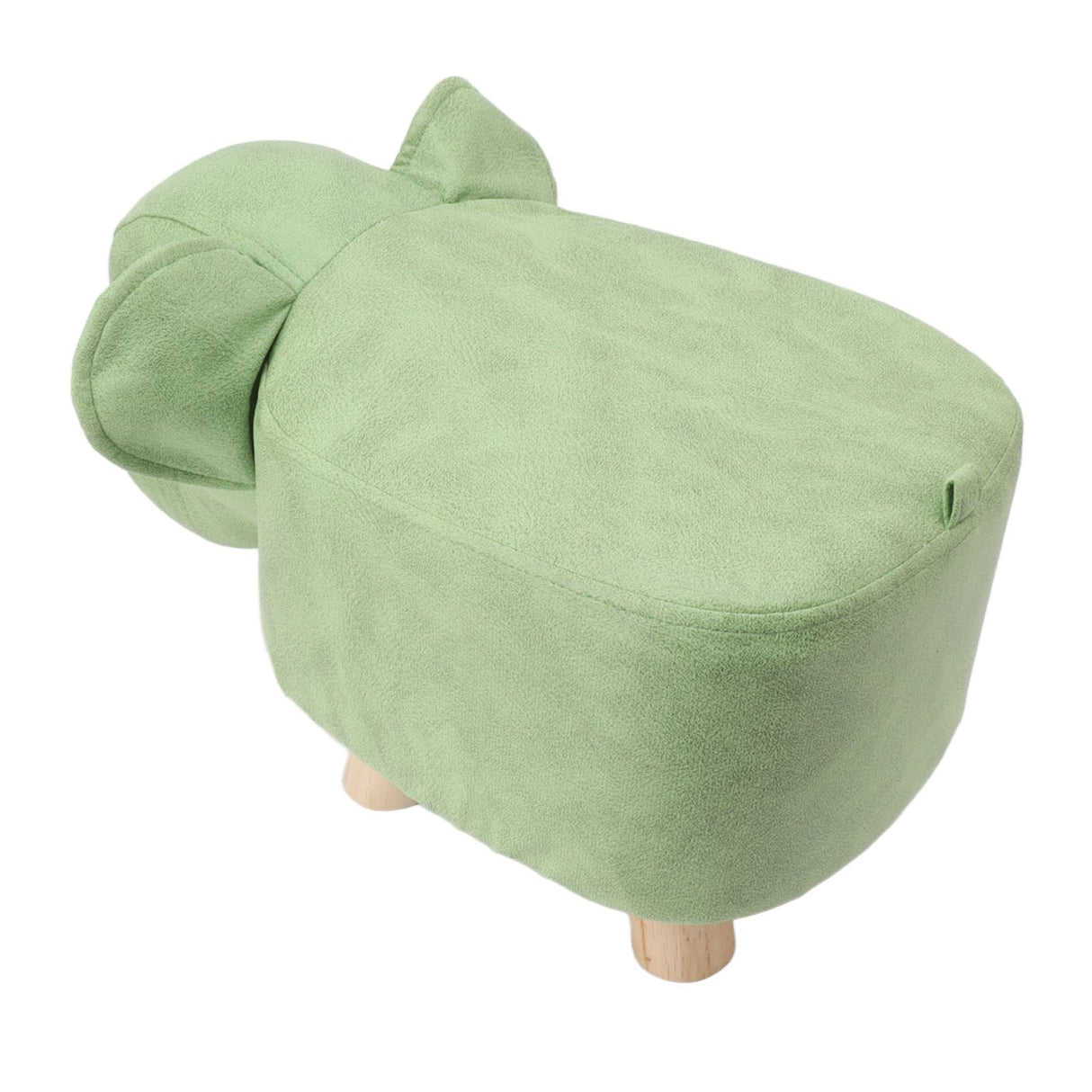 Animal Footstools Elephant Shaped Slip Resistant Silent Comfortable Stable Multi Purpose Cute Stool for Kids Green