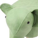 Animal Footstools Elephant Shaped Slip Resistant Silent Comfortable Stable Multi Purpose Cute Stool for Kids Green