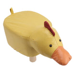 Cute Animal Footstool with Soft Padded Cushion and Prevent Slip Feet Small Footrest Stools for Kids Adults Yellow Duck