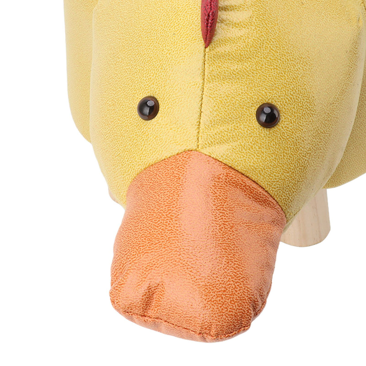 Cute Animal Footstool with Soft Padded Cushion and Prevent Slip Feet Small Footrest Stools for Kids Adults Yellow Duck