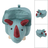 Cute Animal Footstool with Soft Padded Cushion and Prevent Slip Feet Small Footrest Stools for Kids Adults Dinosaur