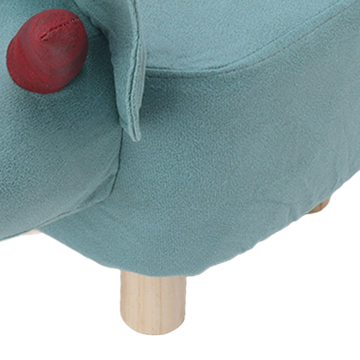 Cute Animal Footstool with Soft Padded Cushion and Prevent Slip Feet Small Footrest Stools for Kids Adults Dinosaur