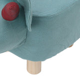 Cute Animal Footstool with Soft Padded Cushion and Prevent Slip Feet Small Footrest Stools for Kids Adults Dinosaur