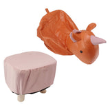 Cute Animal Footstool with Soft Padded Cushion and Prevent Slip Feet Small Footrest Stools for Kids Adults Unicorn