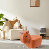 Cute Animal Footstool with Soft Padded Cushion and Prevent Slip Feet Small Footrest Stools for Kids Adults Unicorn - Extra Image
