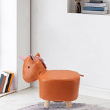 Cute Animal Footstool with Soft Padded Cushion and Prevent Slip Feet Small Footrest Stools for Kids Adults Unicorn - Extra Image