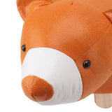 Cute Animal Footstool with Soft Padded Cushion and Prevent Slip Feet Small Footrest Stools for Kids Adults Little Bear
