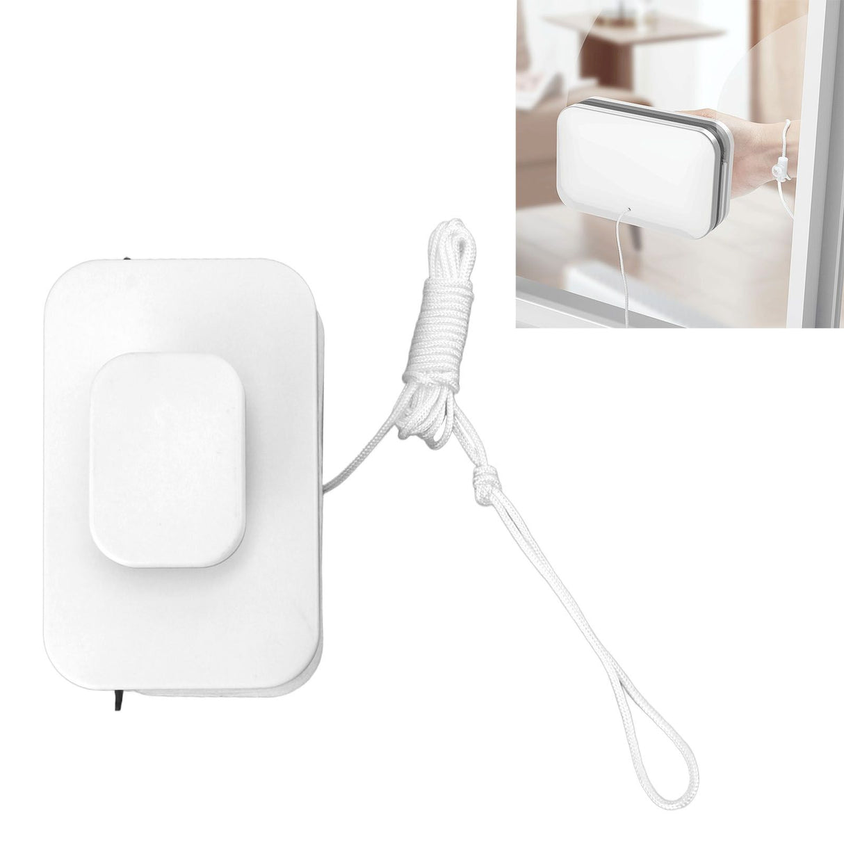 Magnetic Glass Wiper Double Sided Magnetic Window Cleaner with Comfortable Grip for Home High Rise Window