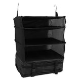 Hanging 3 Shelf Travel Shelves Bag Portable Multifunctional Large Capacity Hanging Packing Cubes Storage Bag