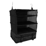 Hanging 3 Shelf Travel Shelves Bag Portable Multifunctional Large Capacity Hanging Packing Cubes Storage Bag