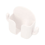 Self Adhesive Wall Mount Cell Phone Holder Wall Mount Phone Charging Holder for Home Office Bedroom White - Front View