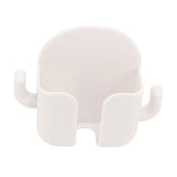 Self Adhesive Wall Mount Cell Phone Holder Wall Mount Phone Charging Holder for Home Office Bedroom White