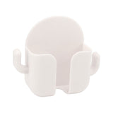 Self Adhesive Wall Mount Cell Phone Holder Wall Mount Phone Charging Holder for Home Office Bedroom White - 45-Degree Angle