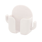 Self Adhesive Wall Mount Cell Phone Holder Wall Mount Phone Charging Holder for Home Office Bedroom White