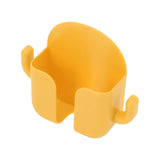 Self Adhesive Wall Mount Cell Phone Holder Wall Mount Phone Charging Holder for Home Office Bedroom Yellow - Front View