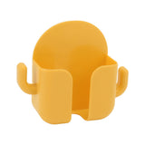 Self Adhesive Wall Mount Cell Phone Holder Wall Mount Phone Charging Holder for Home Office Bedroom Yellow - 45-Degree Angle
