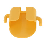 Self Adhesive Wall Mount Cell Phone Holder Wall Mount Phone Charging Holder for Home Office Bedroom Yellow - Low Angle