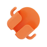 Self Adhesive Wall Mount Cell Phone Holder Wall Mount Phone Charging Holder for Home Office Bedroom Orange - Rear View
