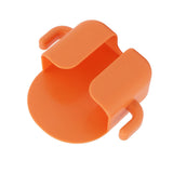Self Adhesive Wall Mount Cell Phone Holder Wall Mount Phone Charging Holder for Home Office Bedroom Orange - Close-Up Angle