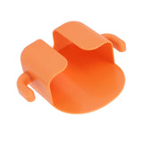 Self Adhesive Wall Mount Cell Phone Holder Wall Mount Phone Charging Holder for Home Office Bedroom Orange - Low Angle