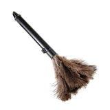 Feather Dusters Brown Washable Portable Compact Chicken Feathers ABS Mini Duster with Handle for Household