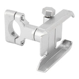 Bike Phone Mount Aluminum Alloy Silicone Pad Rotatable Impact Resistant Bike Cell Phone Holder for 4 to 7 Inch Device Silver
