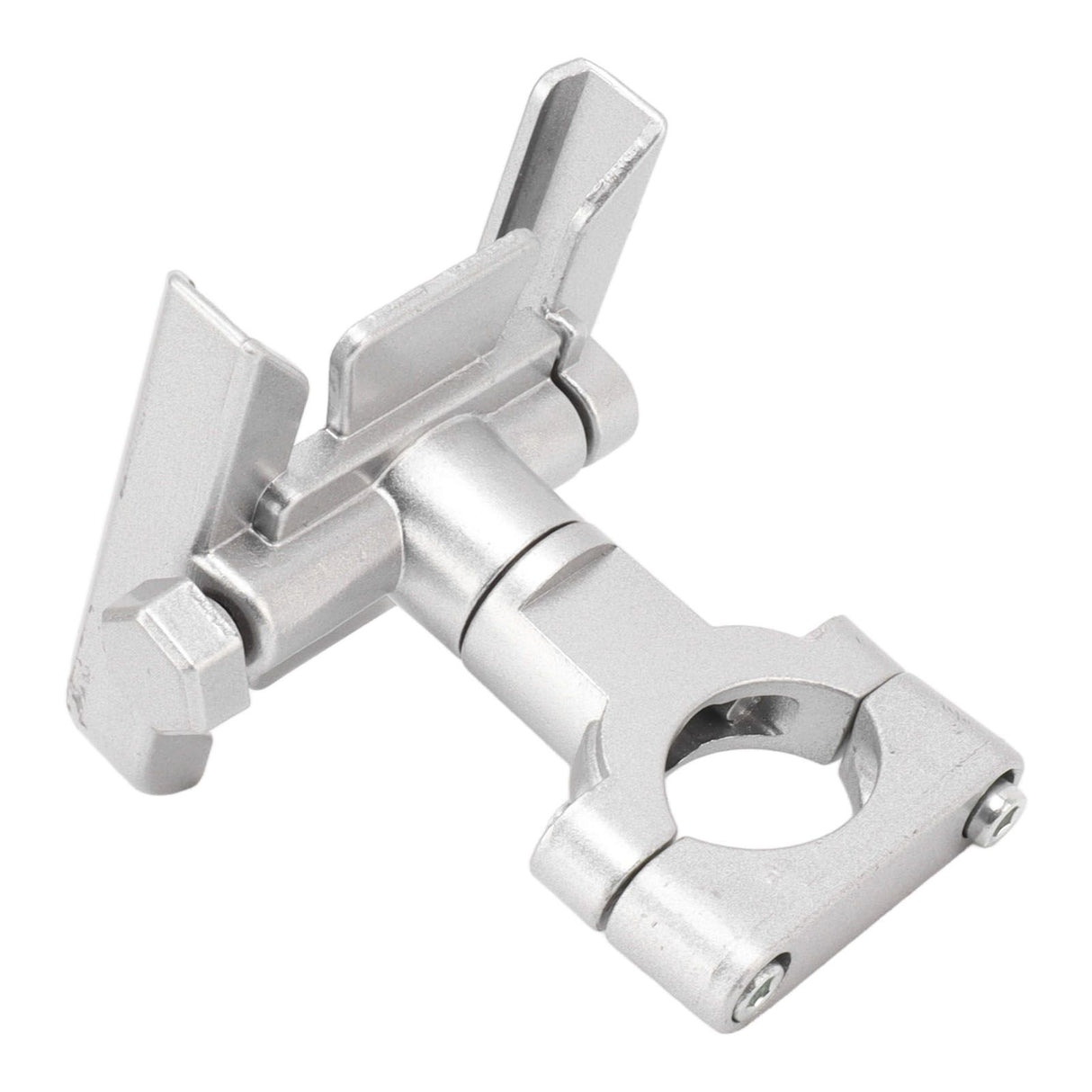 Bike Phone Mount Aluminum Alloy Silicone Pad Rotatable Impact Resistant Bike Cell Phone Holder for 4 to 7 Inch Device Silver