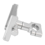 Bike Phone Mount Aluminum Alloy Silicone Pad Rotatable Impact Resistant Bike Cell Phone Holder for 4 to 7 Inch Device Silver