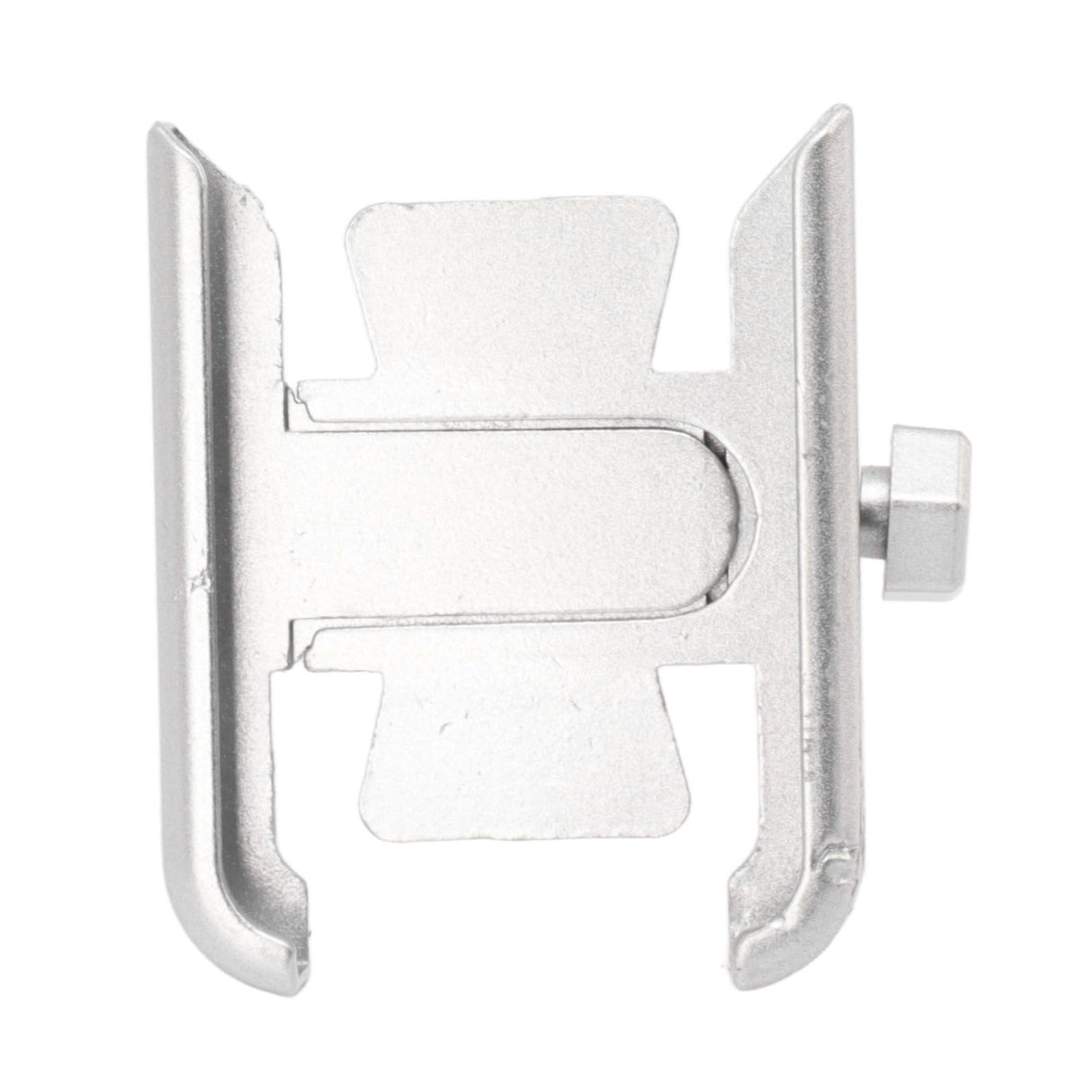 Bike Phone Mount Aluminum Alloy Silicone Pad Rotatable Impact Resistant Bike Cell Phone Holder for 4 to 7 Inch Device Silver