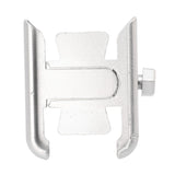Bike Phone Mount Aluminum Alloy Silicone Pad Rotatable Impact Resistant Bike Cell Phone Holder for 4 to 7 Inch Device Silver - Extra Image