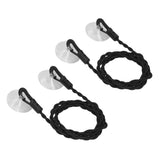 2Pcs Travel Clothesline Portable Retractable Punch Free with Sunction Cups Camping Accessories