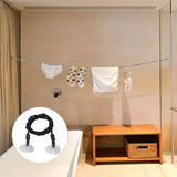 2Pcs Travel Clothesline Portable Retractable Punch Free with Sunction Cups Camping Accessories - Extra Image