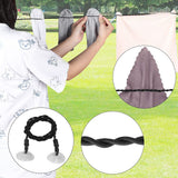 2Pcs Travel Clothesline Portable Retractable Punch Free with Sunction Cups Camping Accessories