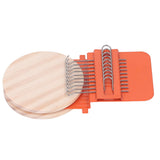 10 Hooks Mini Loom Machine Household Small Weaving Loom Machine with 6.5cm Wooden Board for Hand Craft DIY Weaving Orange