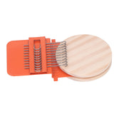 10 Hooks Mini Loom Machine Household Small Weaving Loom Machine with 6.5cm Wooden Board for Hand Craft DIY Weaving Orange