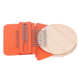 10 Hooks Mini Loom Machine Household Small Weaving Loom Machine with 6.5cm Wooden Board for Hand Craft DIY Weaving Orange Triangle