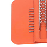 10 Hooks Mini Loom Machine Household Small Weaving Loom Machine with 6.5cm Wooden Board for Hand Craft DIY Weaving Orange Triangle