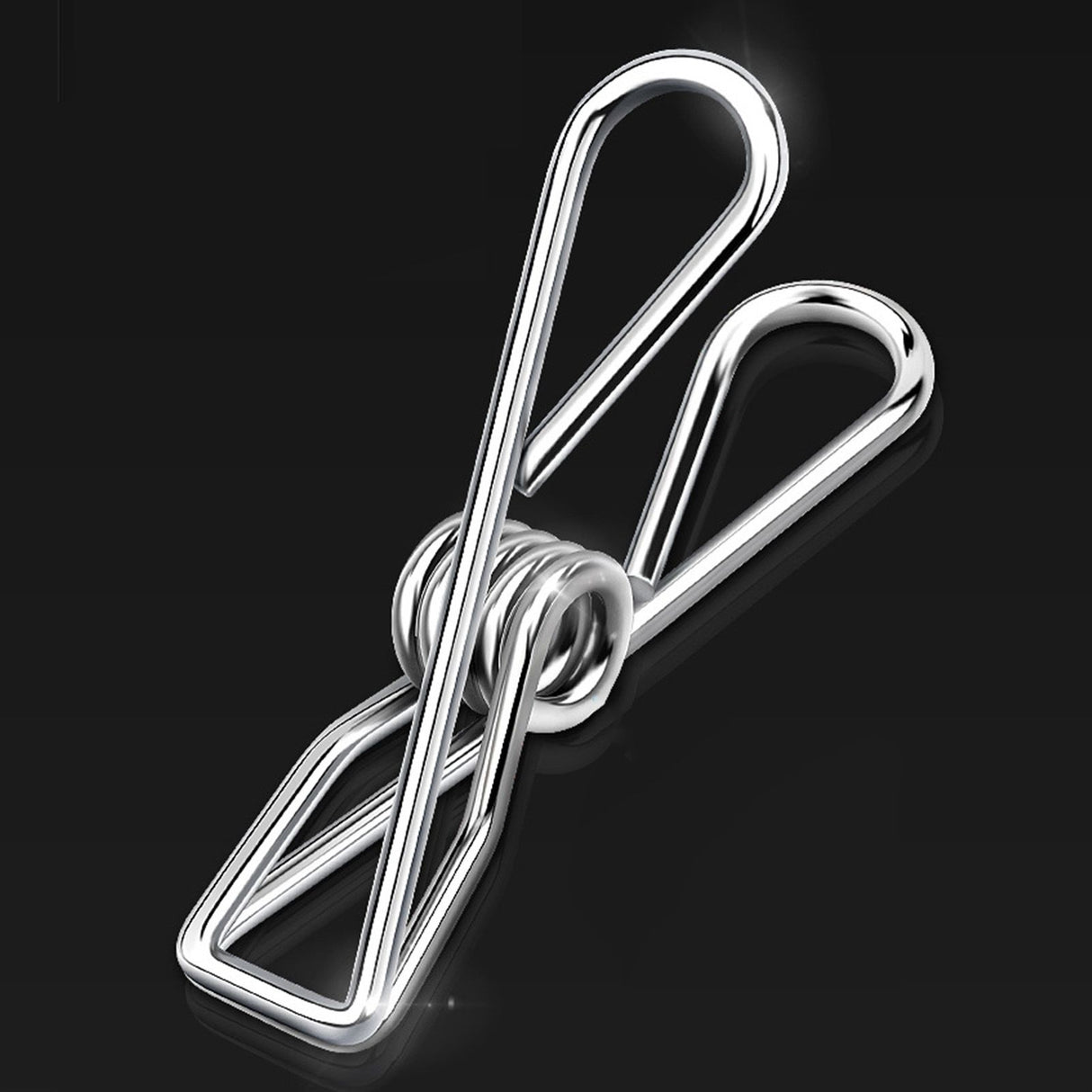 Stainless Steel Sock Drying Rack for Towels Cloth Diapers Bras Baby Clothes Underwear Hat Gloves 2 Layer 20 Clip