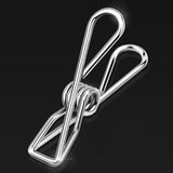 Stainless Steel Sock Drying Rack for Towels Cloth Diapers Bras Baby Clothes Underwear Hat Gloves 2 Layer 20 Clip - Extra Image