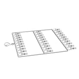 Stainless Steel Sock Drying Rack for Towels Cloth Diapers Bras Baby Clothes Underwear Hat Gloves 3 Layer 30 Clip